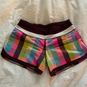 Lululemon running shorts, size six